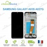 Ecran LCD vitre tactile châssis Samsung Galaxy A03S A037G noir verison G petit taille
