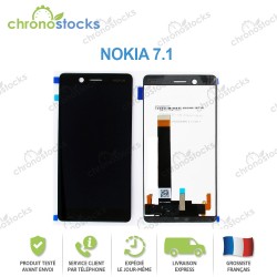 Vitre tactile écran LCD Nokia 7.1 noir