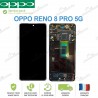 Ecran LCD vitre tactile Châssis Original Oppo Reno 8 Pro 5G CPH2357 Noir
