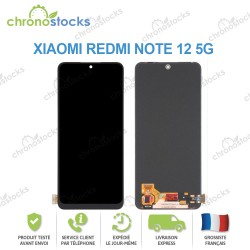 Ecran LCD vitre tactile pour Xiaomi Redmi Note 12 4G / 5G OLED noir