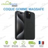Coque silicone arrière Gomme Noir MagSafe iPhone 14 Plus