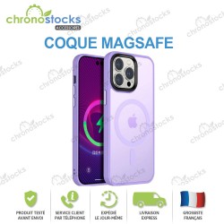 Coque silicone arrière Violet clair MagSafe iPhone 15 Pro