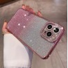 Coque silicone transparente paillette rose iPhone 14 Pro