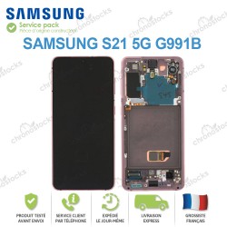 Ecran complet original rose Samsung Galaxy S21 5G G991B