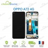 Ecran LCD vitre tactile Châssis Oppo A72 4G CPH2067 Noir