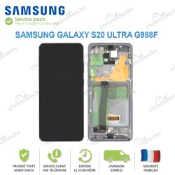 Ecran complet original gris Galaxy S20 Ultra 5G G988F