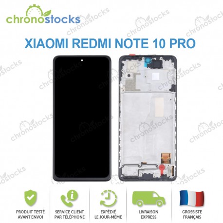 Ecran OLED vitre tactile chassis Xiaomi Redmi Note 10 Pro
