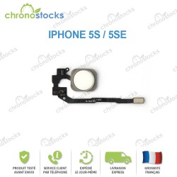 Bouton Home iPhone 5S / 5SE Blanc sans empreinte