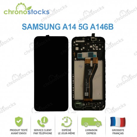 Ecran Lcd vitre tactile châssis Samsung Galaxy A14 5G A146B noir