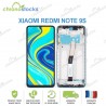 Ecran LCD vitre tactile chassis Xiaomi Redmi Note 9S M2003J6A1G Bleu
