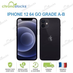 iPhone 12 64 Go Noir Grade A-B (Margin VAT)