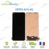 Ecran Oled Vitre Tactile Oppo A74 4G CPH2219 OLED Empreinte Noir