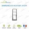 Tiroir Sim Samsung Galaxy A13 4G A135F / A137F Noir