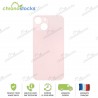 Vitre arrière iPhone 13 Mini rose (large hole)