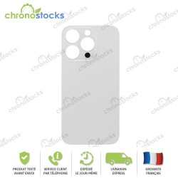 Vitre arrière iPhone 14 Pro Blanc (large hole)