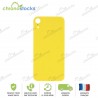 Vitre arrière pour iPhone XR jaune (large hole)