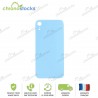 Vitre arrière pour iPhone XR bleu (large hole)