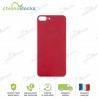 Vitre arrière pour iPhone 8 Plus Rouge (large hole)