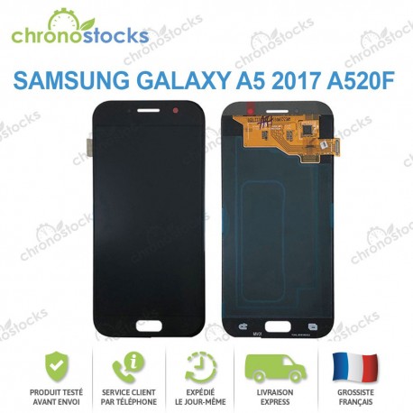 Ecran LCD vitre tactile Samsung A5 2017 SM-A520F noir