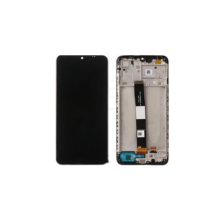 Ecran LCD vitre tactile chassis Xiaomi Redmi 9A noir