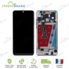Ecran LCD vitre tactile châssis Huawei P30 Lite blanc MAR-L01