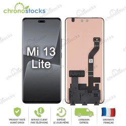 Ecran LCD vitre tactile Xiaomi Mi 13 Lite noir