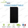 Coque rabattable Noire Huawei P30 Lite