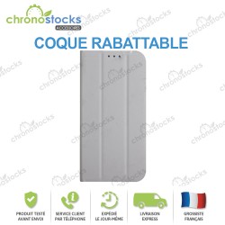 Coque rabattable grise iPhone 16