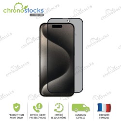 Verre trempé anti espion iPhone 16 Plus