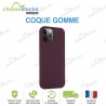 Coque arrière gomme iPhone 16 violet