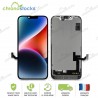 Ecran complet vitre tactile iPhone 14 noir master HD +