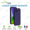 Coque silicone arrière Violet MagSafe iPhone 16 Pro Max