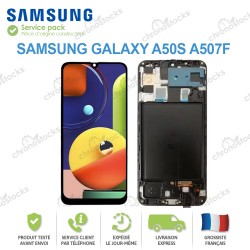 Ecran tactile LCD original Samsung Galaxy A50S A507F noir