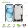 Ecran complet vitre tactile iPhone 15 Plus noir Soft Oled