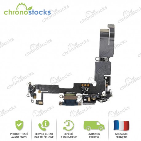 Connecteur de charge iPhone 14 Plus Bleu