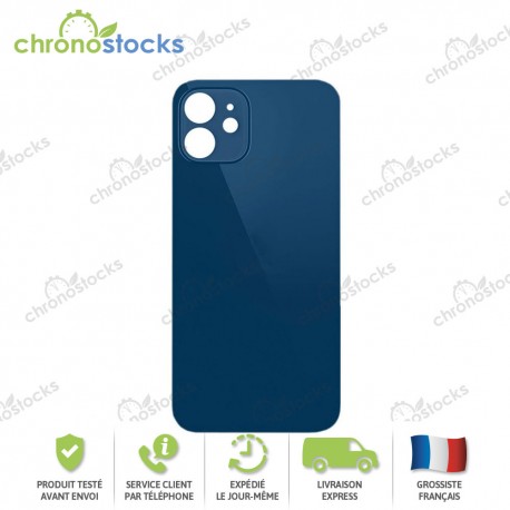 Vitre arrière iPhone 12 Mini Bleu