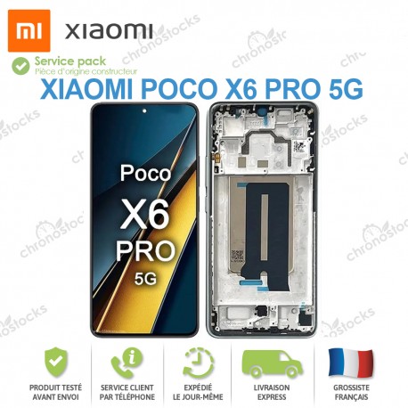 Ecran Complet Xiaomi Poco X6 Pro 5G gris