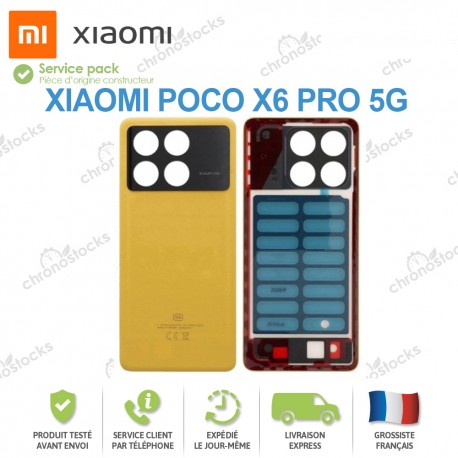 Vitre Arrière Xiaomi Poco X6 Pro 5G Jaune
