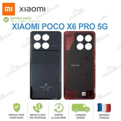 Vitre Arrière original Xiaomi Poco X6 Pro 5G Noir