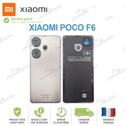 Vitre Arrière original Xiaomi Poco F6 5G Gris