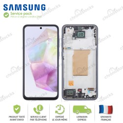Ecran tactile LCD original Samsung Galaxy A35 5G A356B Bleu clair