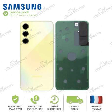 Cache Arrière original Samsung Galaxy A55 5G Jaune