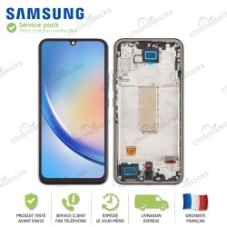 Ecran complet original Samsung Galaxy A34 5G A346B Argent