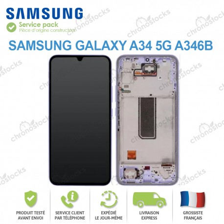 Ecran complet original Samsung Galaxy A34 5G A346B Lavande