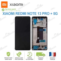 Ecran original vitre tactile Xiaomi Redmi Note 13 pro + 5G Noir