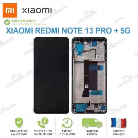 Ecran original vitre tactile Xiaomi Redmi Note 13 pro + 5G Noir