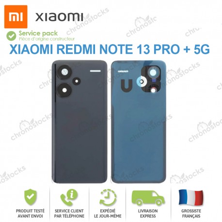 Vitre Arrière original Xiaomi Redmi note 13 Pro + 5G Aurora Noir