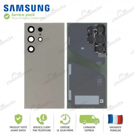 Cache Arrière original Samsung Galaxy S24 Ultra S9228B Gris titane