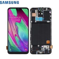 Ecran complet d'origine constructeur Samsung Galaxy A40 A405f noir