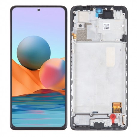 Ecran OLED vitre tactile chassis Xiaomi Redmi Note 10 Pro